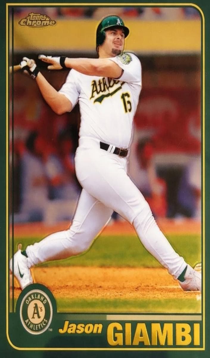 Jason Giambi 2001 topps Topps Chrome