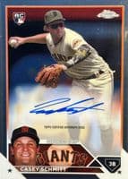 Casey Schmitt 2023 topps Topps Chrome Update Autographs - Purple Speckle Refractor