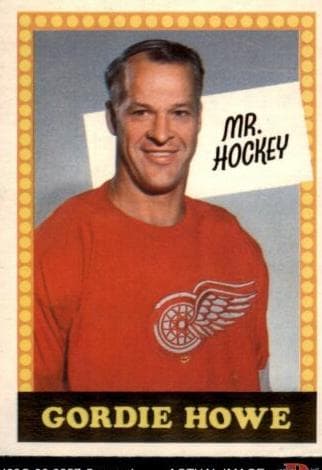 Gordie Howe 1969 topps O-Pee-Chee
