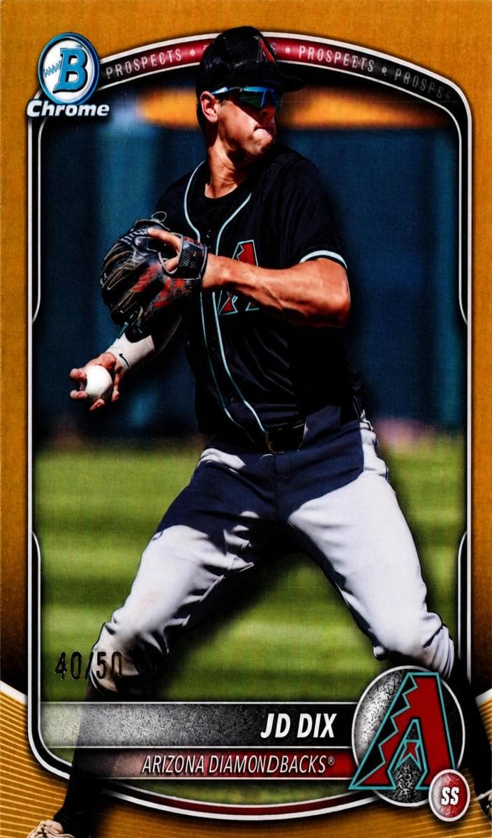 JD Dix 2025 bowman Bowman Draft Chrome