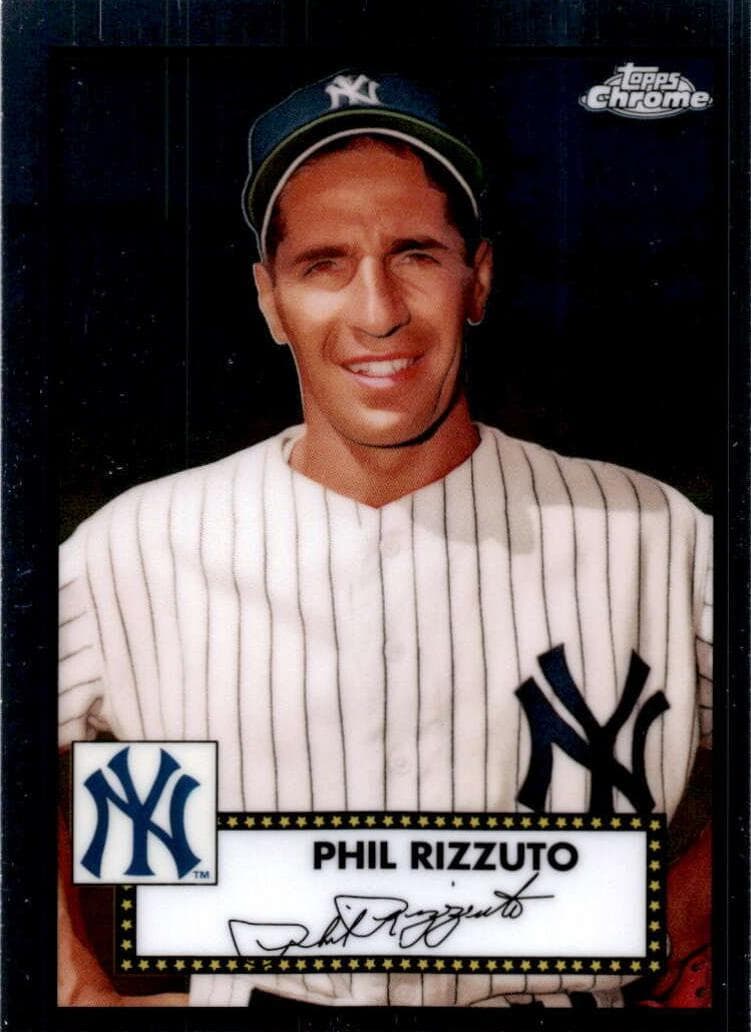 Phil Rizzuto 2021 topps Topps Chrome Platinum Anniversary