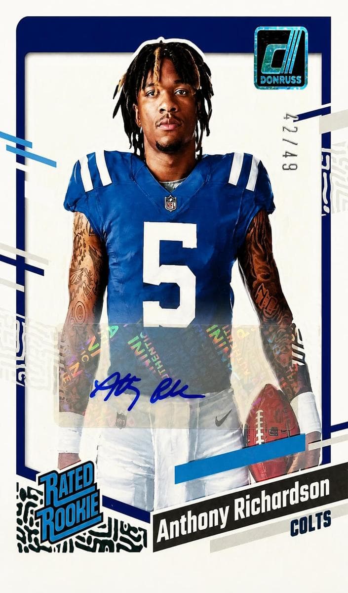 Anthony Richardson 2023 panini Panini Donruss