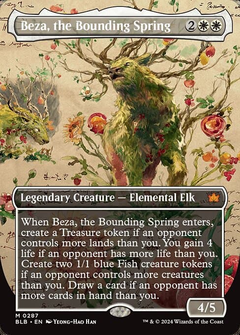 Beza, the Bounding Spring 2024 Magic: The Gathering Bloomburrow example 2