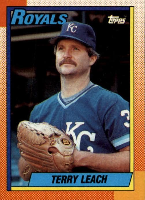 Terry Leach 1990 topps O-Pee-Chee