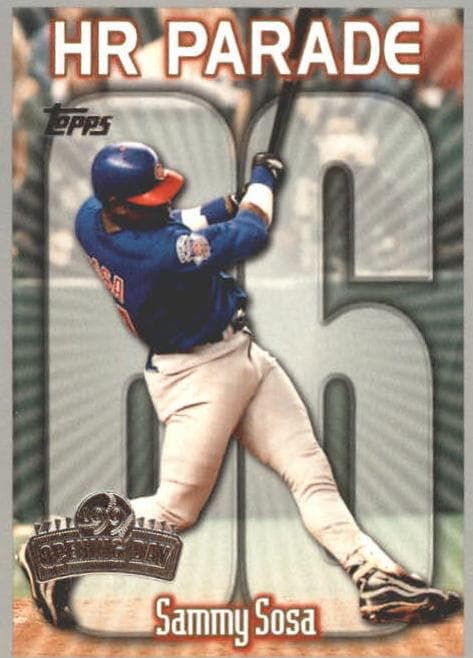 Sammy Sosa 1999 topps Topps Opening Day