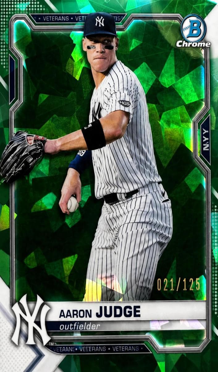 Aaron Judge 2021 bowman Bowman Chrome Sapphire Edition