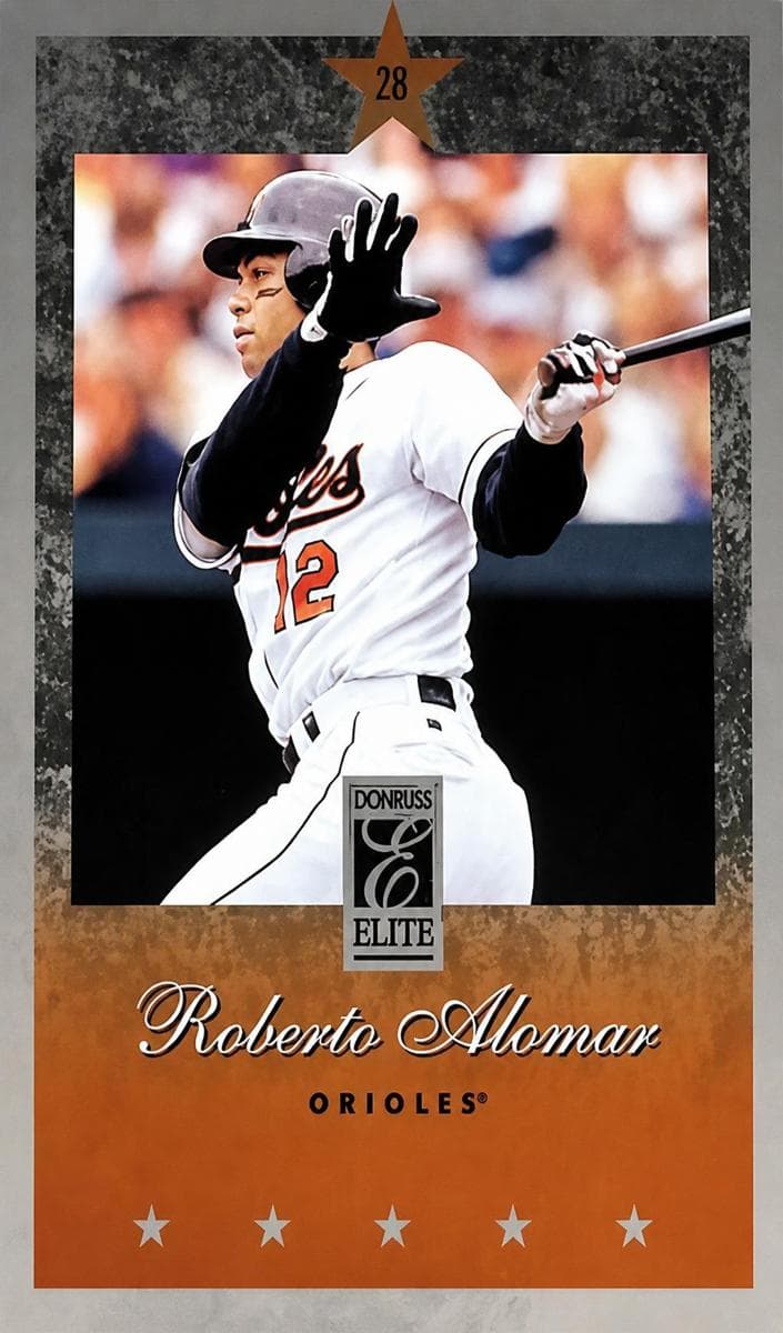 Roberto Alomar 1997 panini Donruss Elite