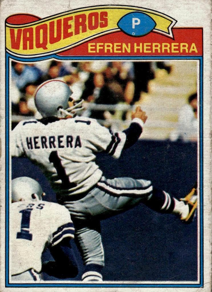 Efren Herrera 1977 topps Topps Mexican