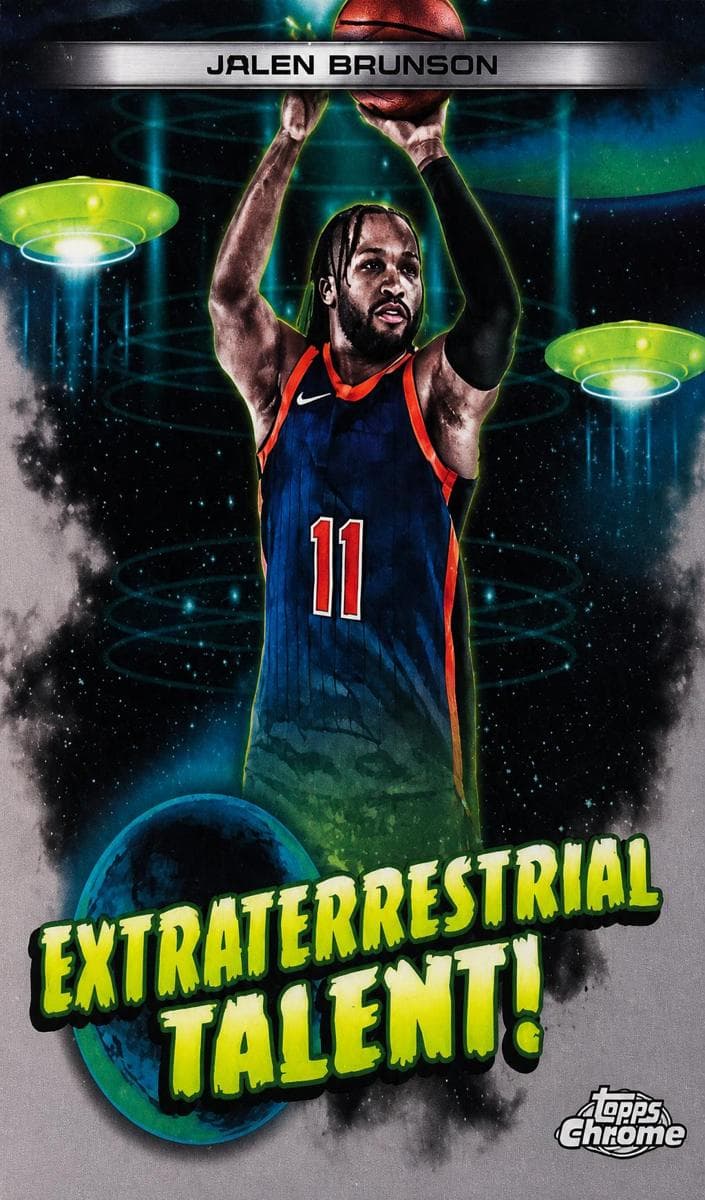 Jalen Brunson 2023 topps Topps Chrome Cosmic