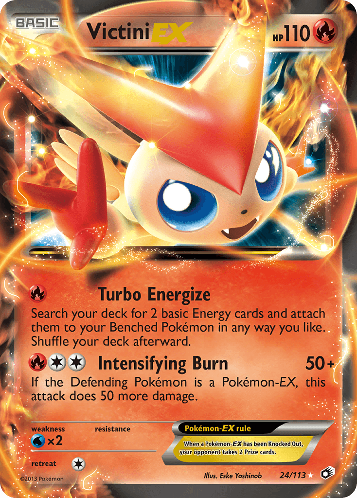 Victini EX 2013 Pokemon Legendary Treasures