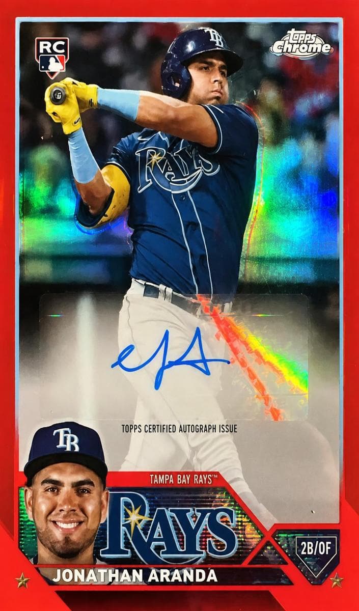Jonathan Aranda 2023 topps Topps Chrome Update