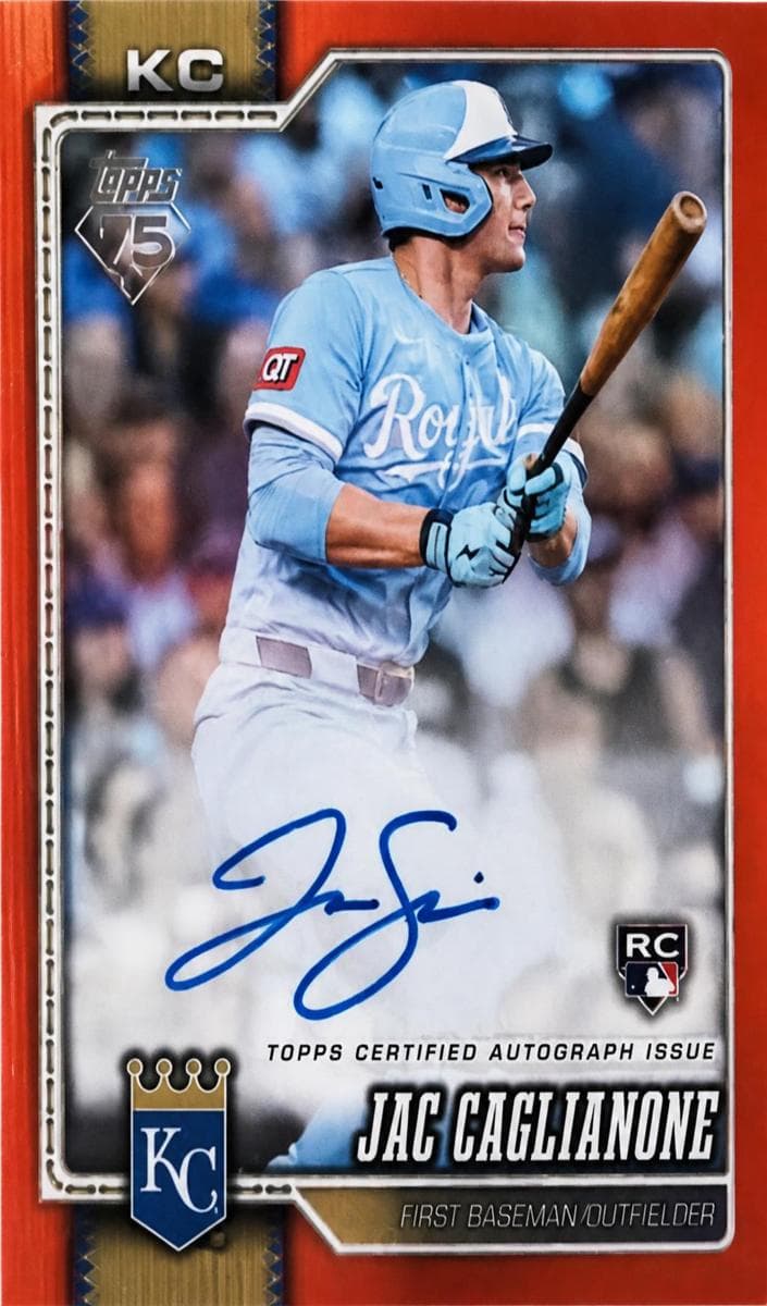 Jac Caglianone 2025 Bowman auto card