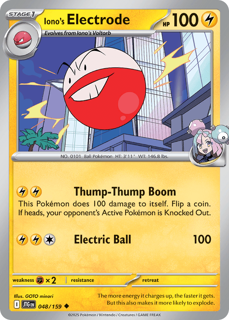 Iono's Electrode 2025 Pokemon Japanese Battle Partners