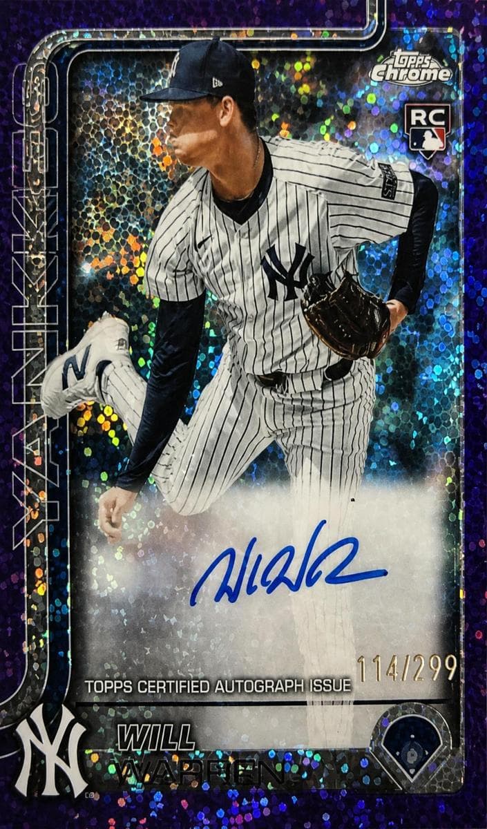 Will Warren 2025 topps Topps Chrome Logofractor Edition