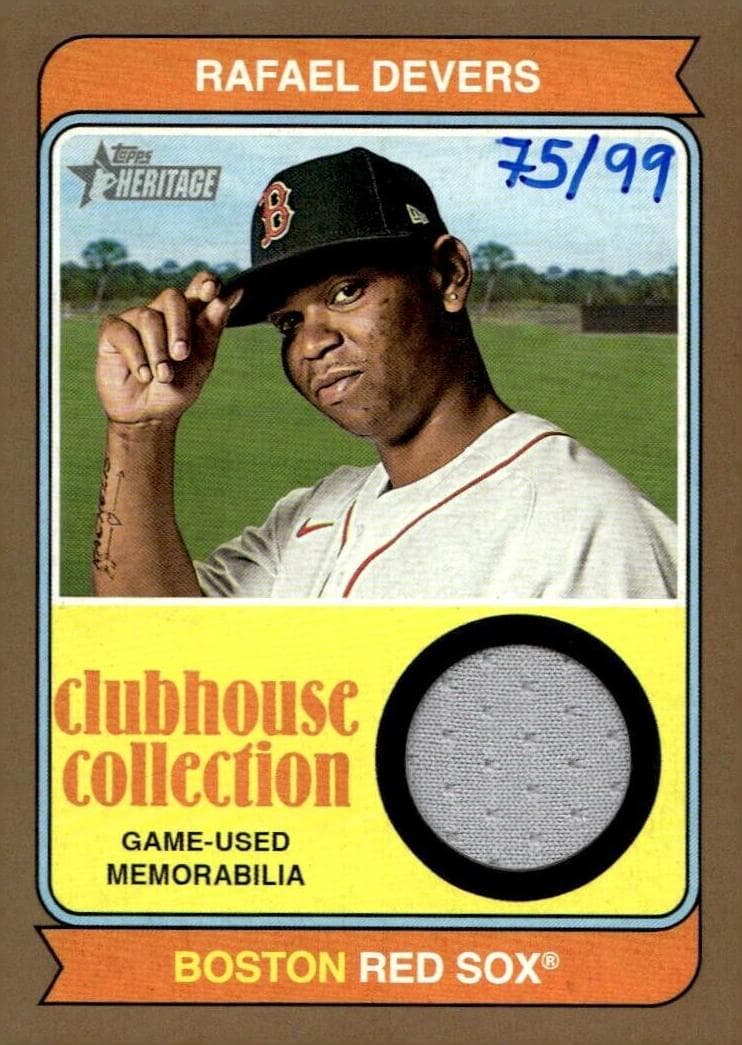 Rafael Devers 2023 topps Topps Heritage