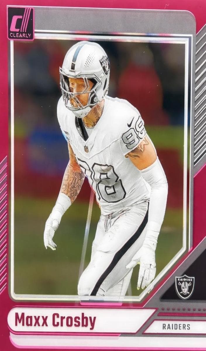 Maxx Crosby 2024 panini Clearly Donruss