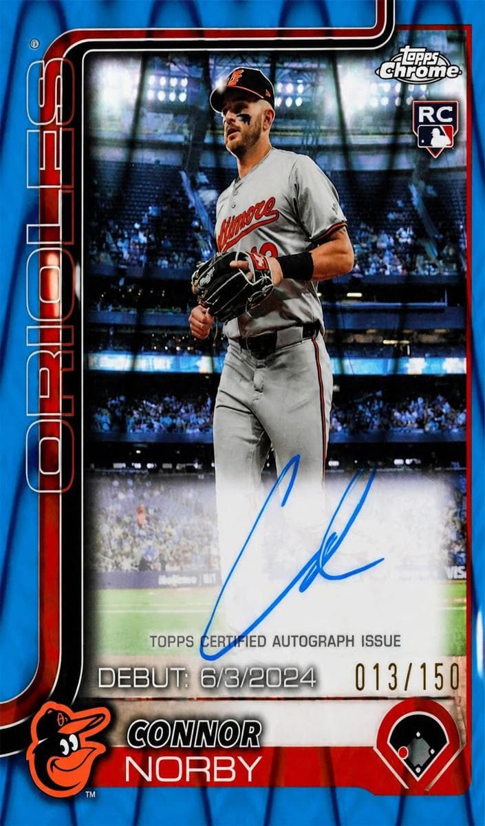 Connor Norby 2025 topps Topps Chrome Update