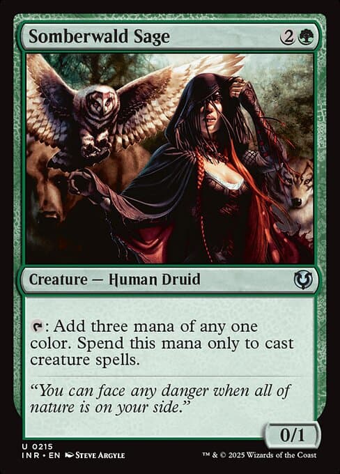 Somberwald Sage 2021 Magic: The Gathering Midnight Hunt Commander