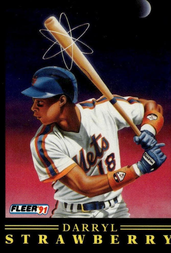 Darryl Strawberry 1991 fleer Fleer