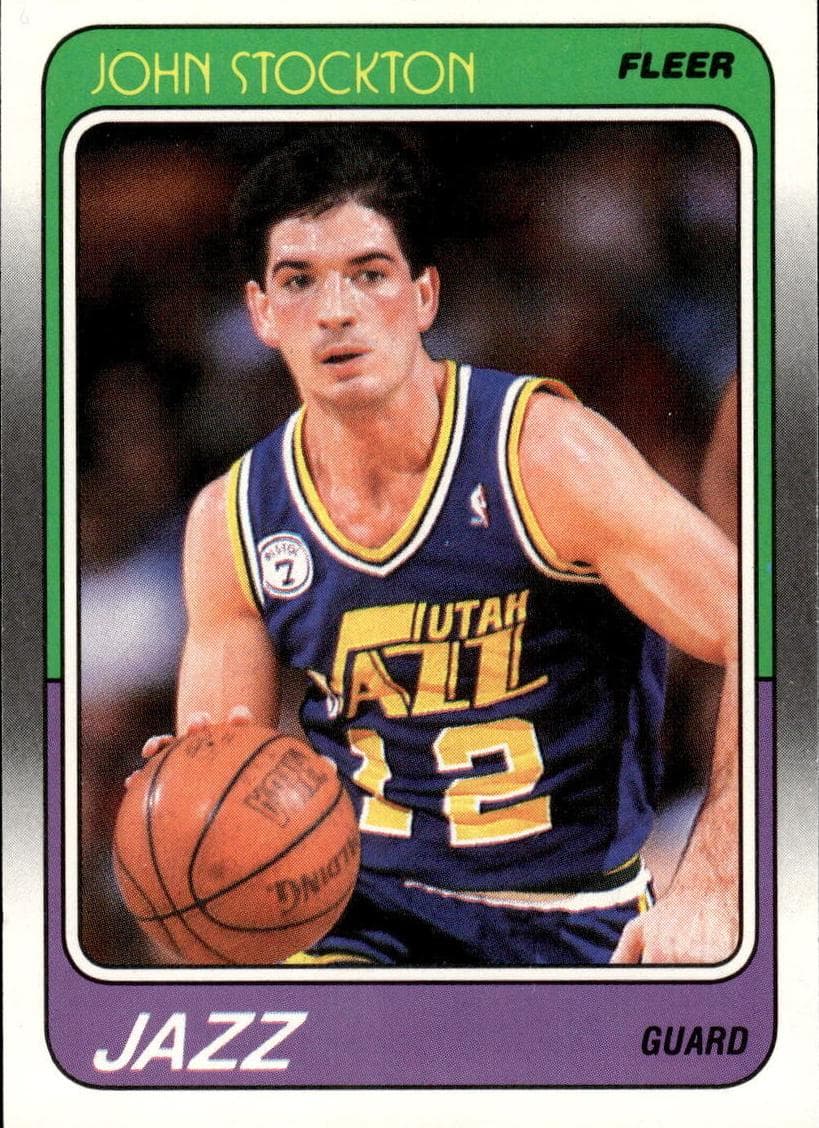 John Stockton trading card