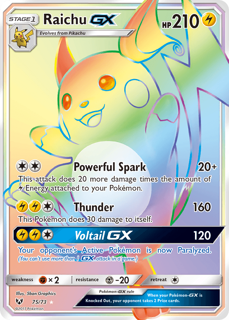 Raichu GX #75