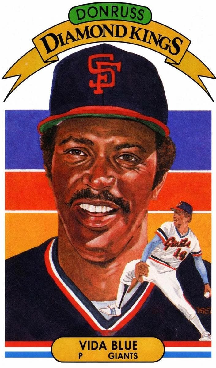 Vida Blue 1982 panini