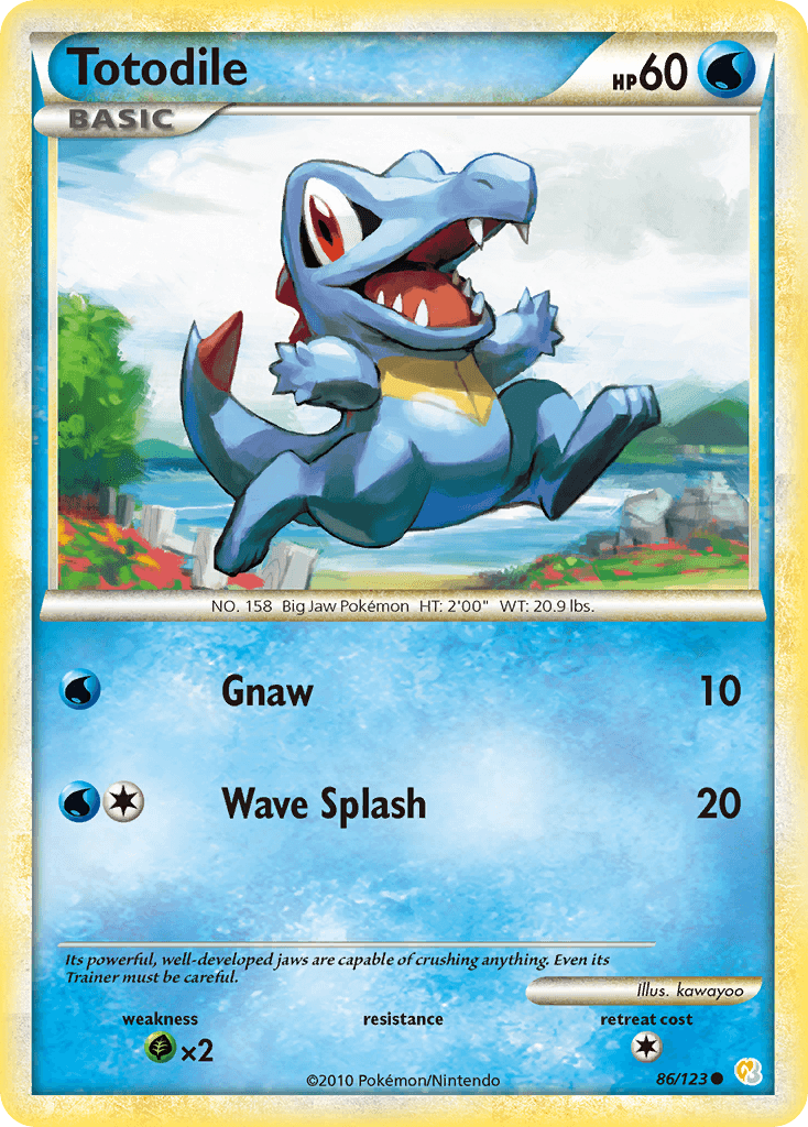 Totodile 2010 Pokemon HeartGold & SoulSilver
