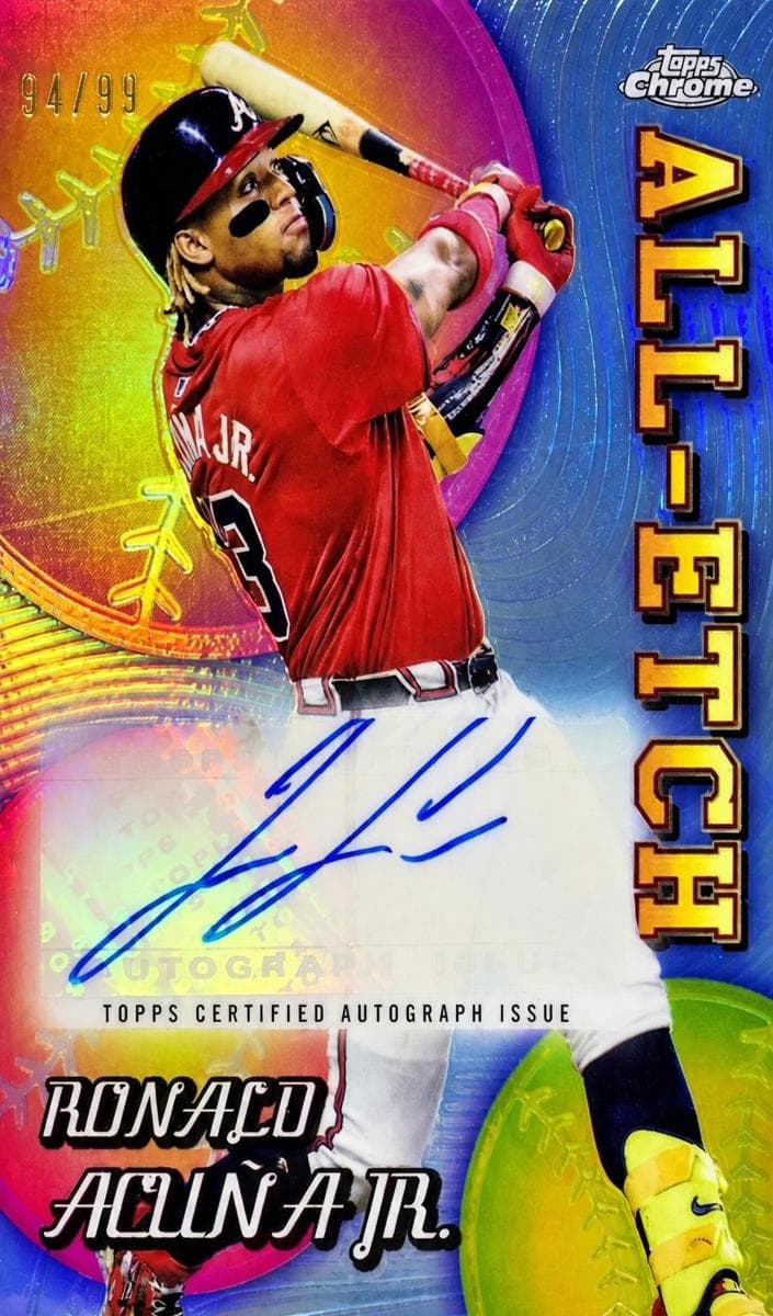 Ronald Acuña Jr. 2024 topps Topps Chrome Update
