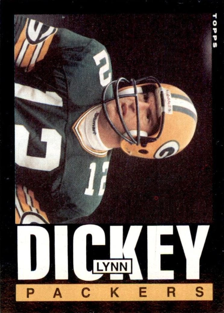Lynn Dickey 1985 topps Topps