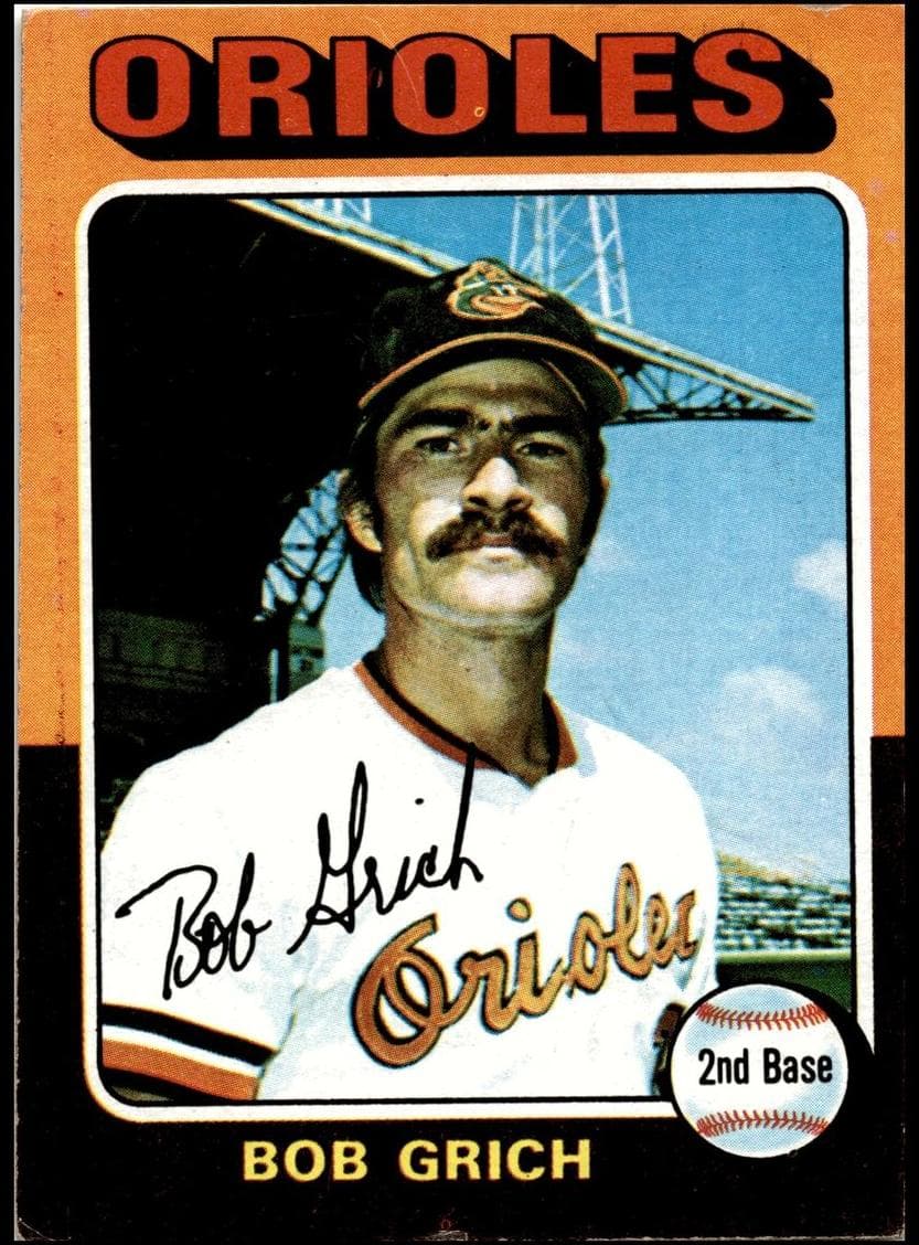 Bob Grich 1975 topps Topps