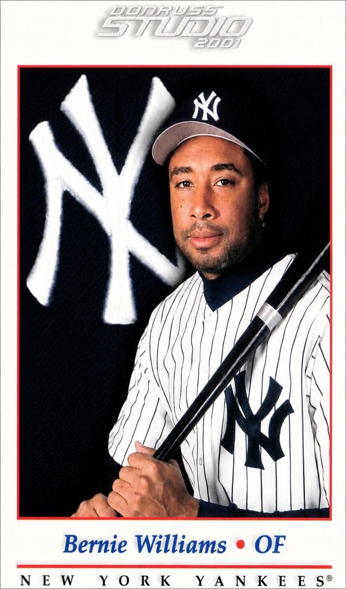 Bernie Williams 2001 panini Donruss Studio