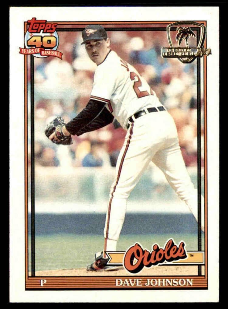 Dave Johnson 1991 topps O-Pee-Chee