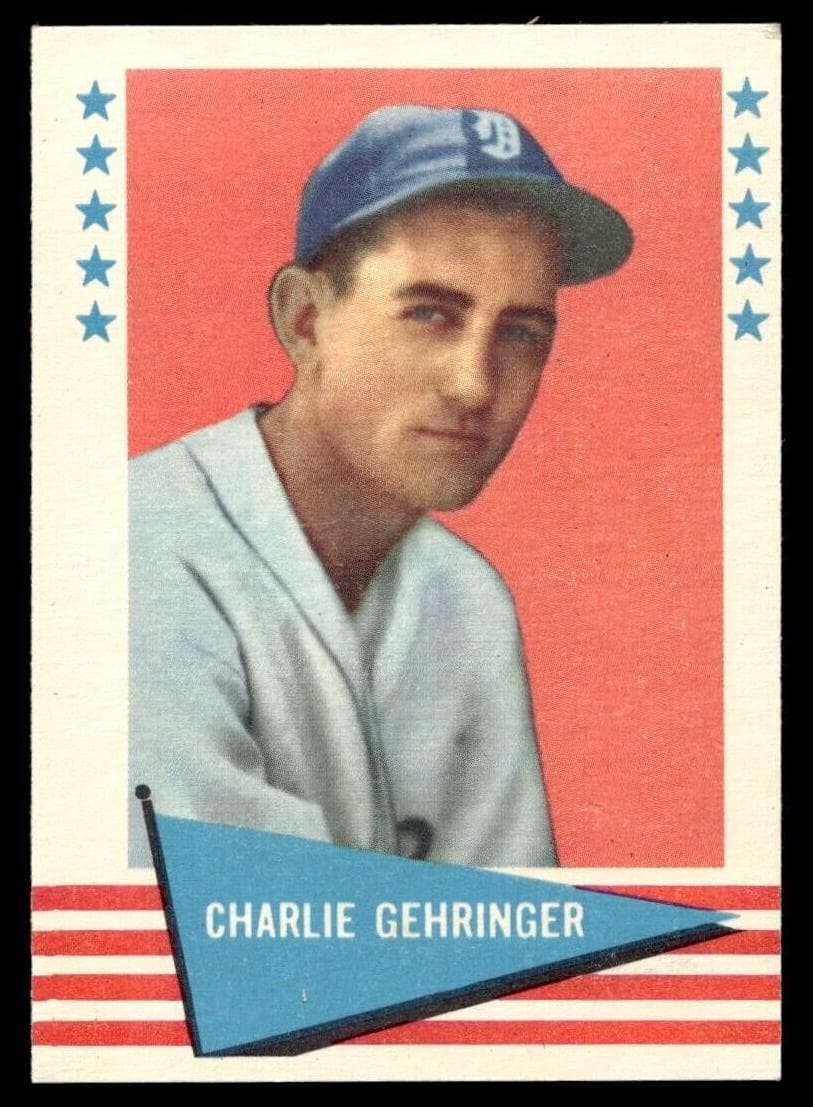 Charlie Gehringer 1961 fleer Fleer Baseball Greats