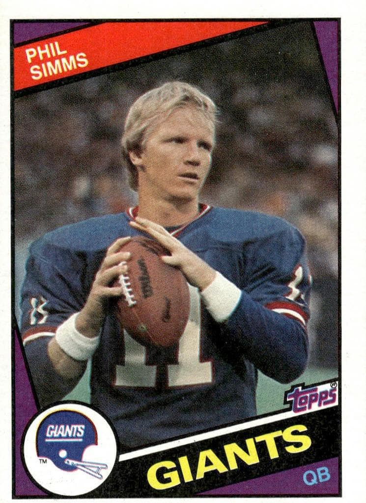 Phil Simms 1984 topps Topps