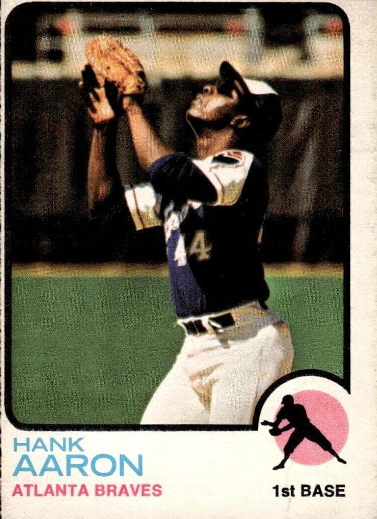 Hank Aaron 1973 topps O-Pee-Chee