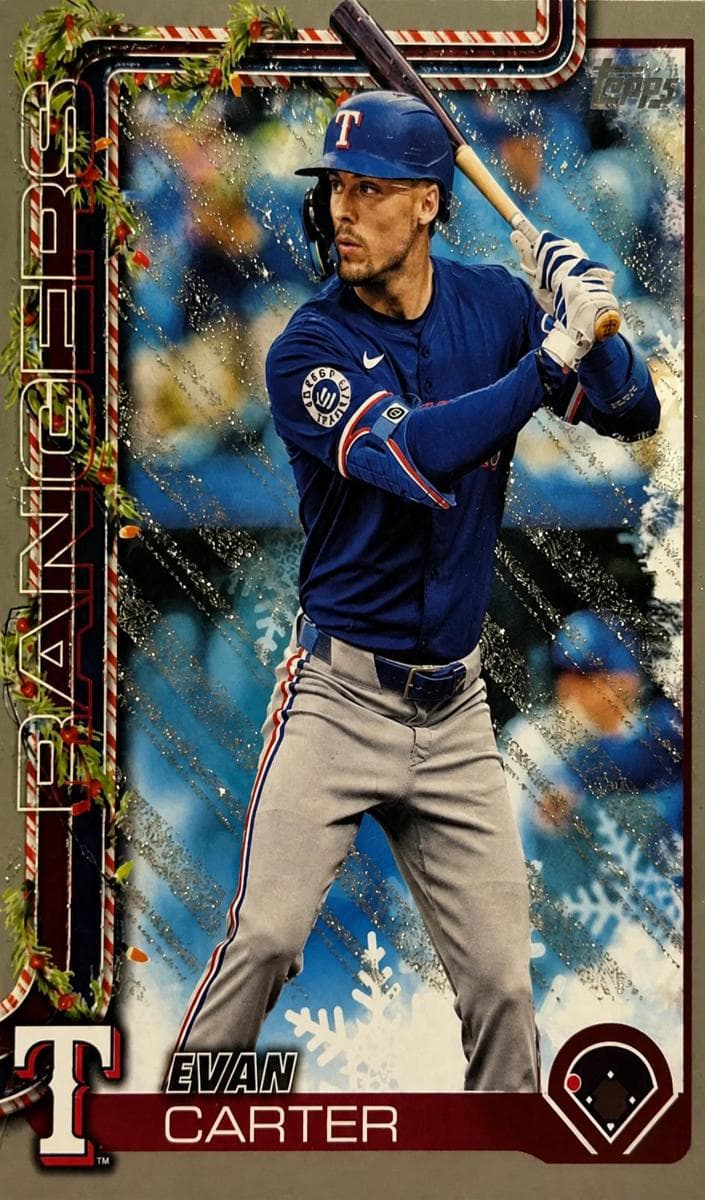 Evan Carter 2025 topps Topps Holiday