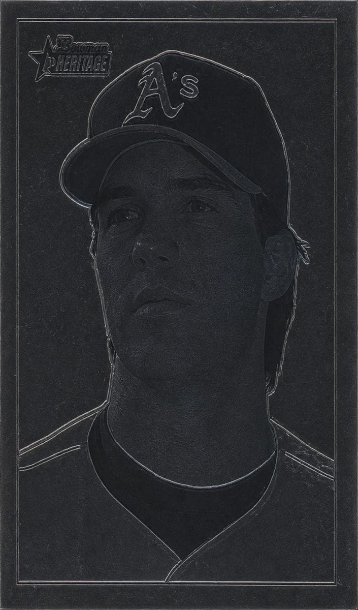 Barry Zito 2001 bowman Heritage Chrome