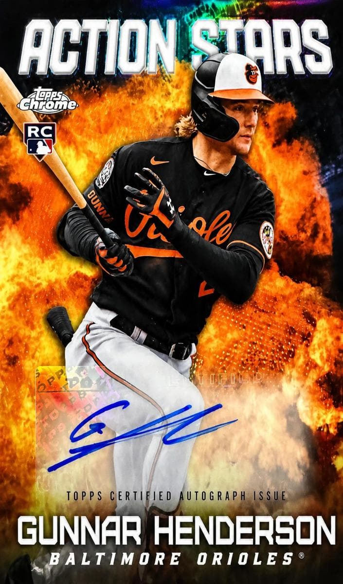 Gunnar Henderson 2023 topps Topps Chrome Update