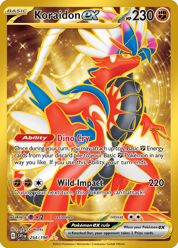 Koraidon ex 2023 Pokemon Scarlet & Violet