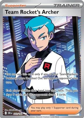 Team Rocket's Archer trading card
