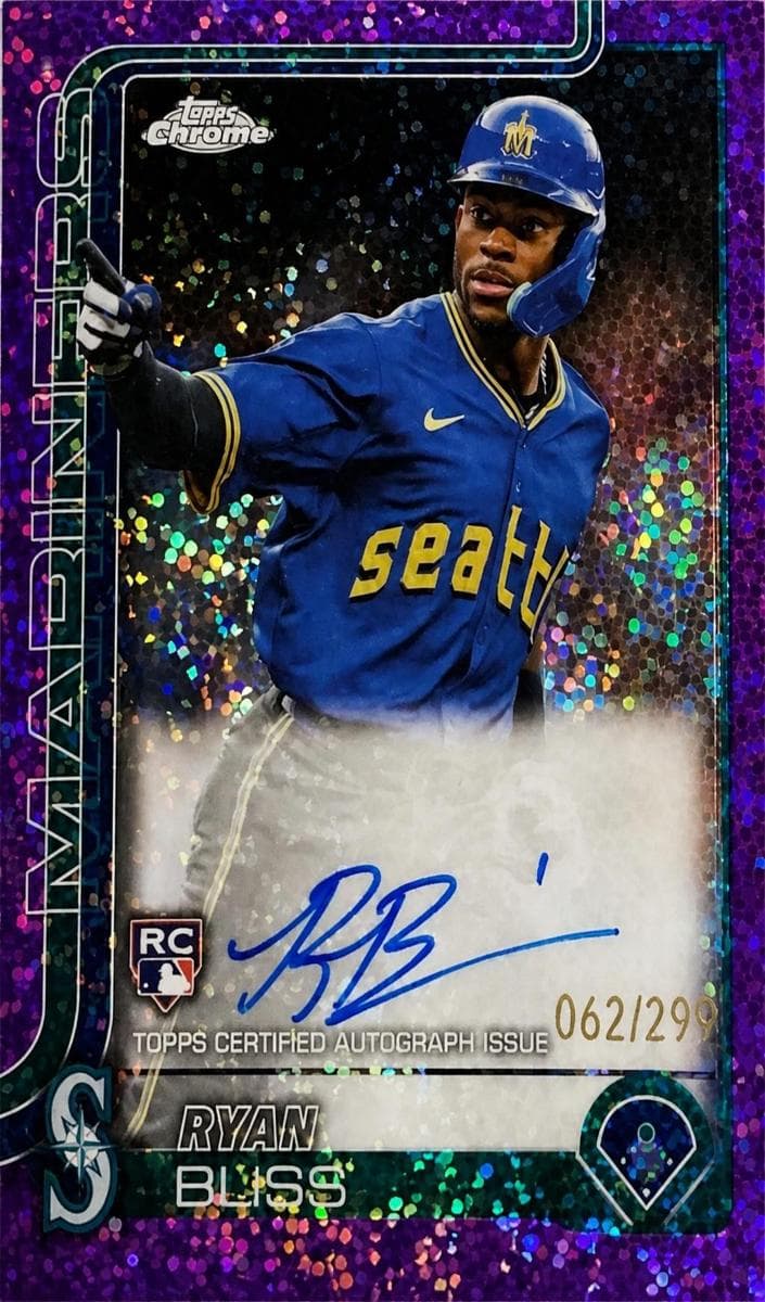 Ryan Bliss 2025 topps Topps Chrome Logofractor Edition