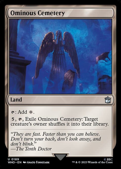 Ominous Cemetery 2023 Magic: The Gathering Doctor Who