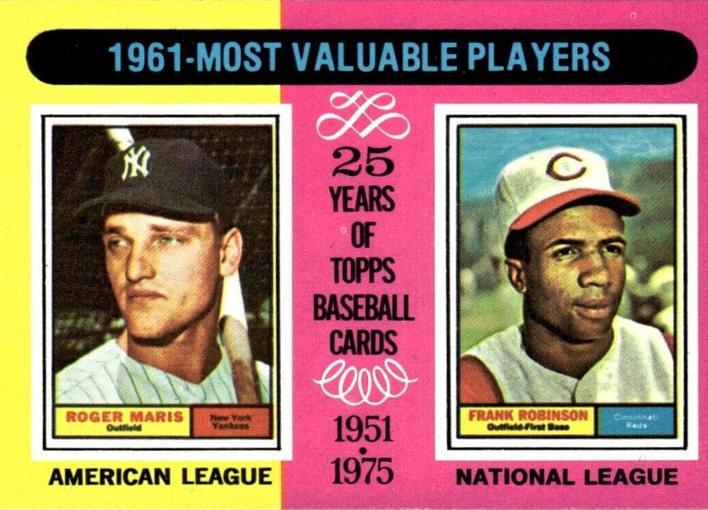 1961 MVPs (Roger Maris / Frank Robinson) 1975 topps Topps