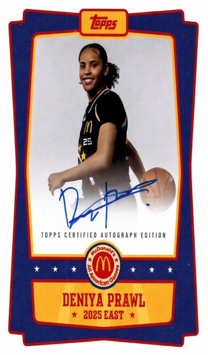 Deniya Prawl 2025 topps Topps Chrome McDonald's All American