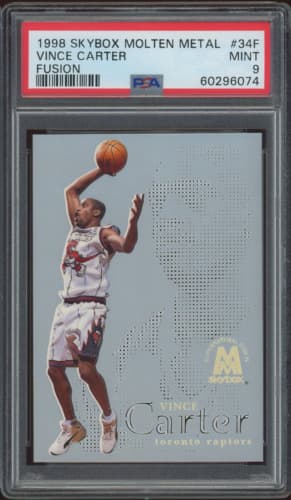 Vince Carter 1998 skybox Molten Metal