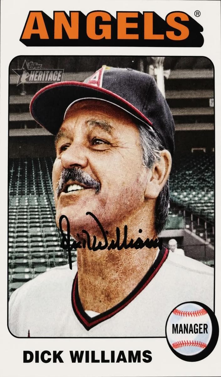 Dick Williams trading card