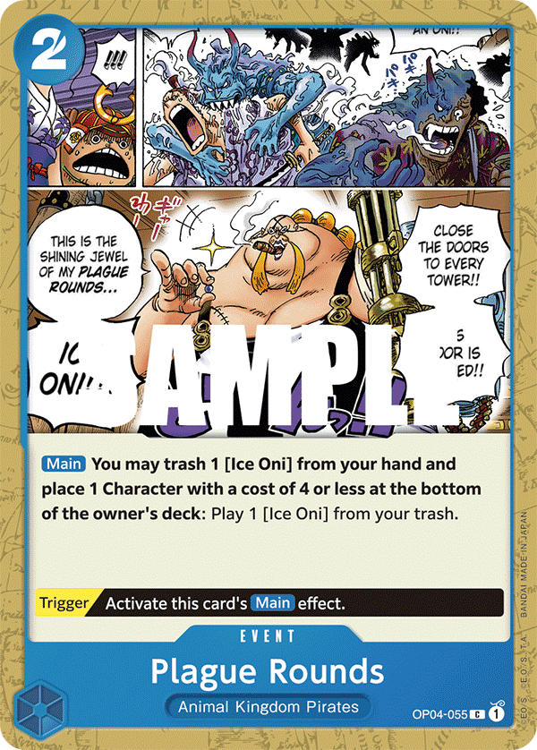 Plague Rounds 2023 One Piece Japanese Kingdoms of Intrigue
