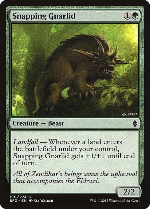 Snapping Gnarlid 2015 Magic: The Gathering Battle for Zendikar