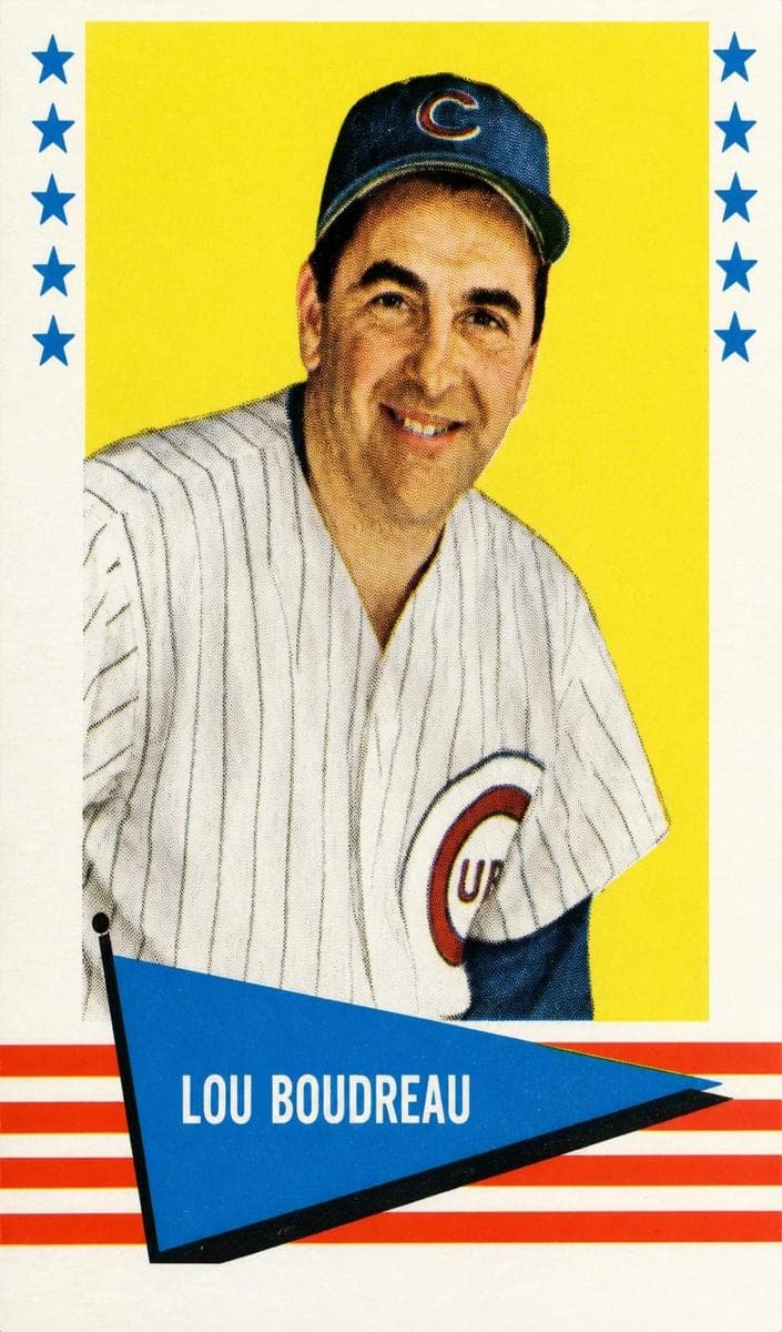 Lou Boudreau 1961 fleer Fleer Baseball Greats