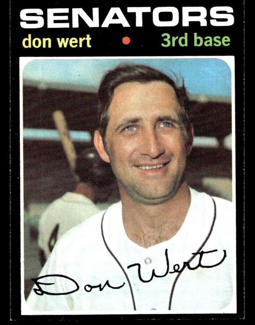 Don Wert 1971 topps Topps